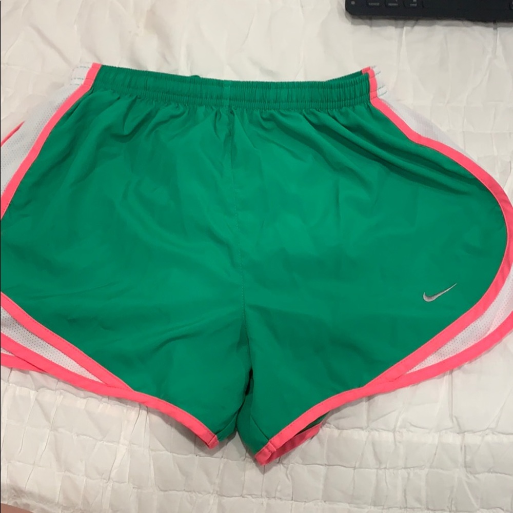 Green Nike Dri Fit Shorts